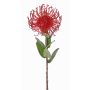 Artificial protea BAILY, red, 22"/55cm, Ø3.9"/10cm
