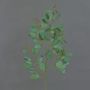 Artificial eucalyptus spray COBAR with flowers, crossdoor, green, 26"/65cm