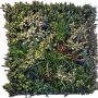 Artificial hedge of plants / mat GERO, flowers, crossdoor, hardly inflammable, colourful, 3ftx3ft/100x100cm