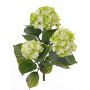 Artificial hydrangea SAIRA, spike, crossdoor, green-cream, 16"/40cm, Ø4.3"-5.1"/11-13cm