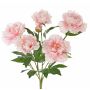 Artificial peony bush LYANA, spike, light pink, 18"/45cm, Ø12"/30cm