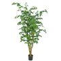 Artificial Japanese maple tree MANNY, real trunks, green, 6ft/180cm