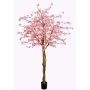 Artificial Japanese cherry blossom tree TIFFY, real stems, flowers, pink, 8ft/240cm
