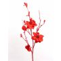 Artificial flower magnolia SANDY, glitter, red, 4ft/115cm