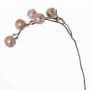 Artificial thistle branch ROBBY, copper, 3ft/100cm, Ø2.4"/6cm
