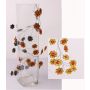 Garland with flower motif DANDY, orange-yellow, 3ft/90cm
