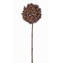 Artificial star anise branch CATBERT, brown, 28"/70cm, Ø3.9"/10cm