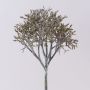 Artificial coral branch NADINA, glitter, silver-brown, 18"/45cm