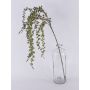 Artificial larch branch BIRTA with cones, glitter, green, 4ft/120cm