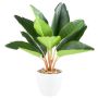 Artificial Strelitzia PLIMBER, melamine planter, green, 35cm