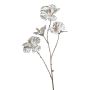False hibiscus KEALANI, metallic silver-gold, 31"/80cm