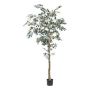 Decorative tree Olive tree MAUME, artificial stem, fruit, 7ft/210cm