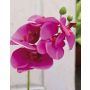 Artificial Phalaenopsis orchid spray OPHELIA, pink, 16"/40cm