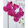 Artificial Phalaenopsis orchid spray OPHELIA, pink, 31"/80cm