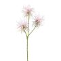 Decorative branch Globe thistle TRELMO, light pink, 18"/45cm