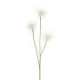 Decorative branch Globe thistle TRELMO, white, 31"/80cm