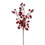 Artificial branch Japanese rose FRULKE with rose hips, red, 16"/40cm