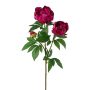 Decorative branch Peony SLORVE, cerise, 28"/70cm