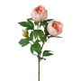 Decorative branch Peony SLORVE, salmon, 28"/70cm