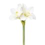 Decorative flower Amaryllis KUNFA, white, 14"/35cm