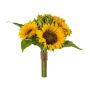 Artificial bouquet of sunflowers CARVO, yellow, 14"/35cm