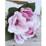 Artificial magnolia bouquet KAYLE, light pink-pink, 12"/30cm