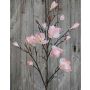 Artificial magnolia spray YONA, light pink-yellow, 4ft/130cm