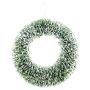 Decorative wreath pine BASEL, snow-covered, Ø10"/25cm