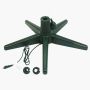 Rotating Christmas tree stand DESTIN for artificial fir trees max. 8ft/240cm / Ø1.3"/3.2cm, green