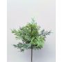 Decorative cedar branch BALTHILDE, green, 20"/50cm