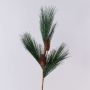 Artificial pine branch AZMERA with cones, green, 26"/65cm