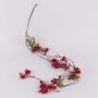 Decorative elderberry garland CHAMBAL with fruits, red, 5ft/140cm