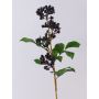 Artificial branch of elderberries CHATANGA with fruits, burgundy red-black, 24"/60cm