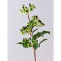 Artificial branch of elderberries CHATANGA with fruits, green-red, 24"/60cm