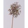 Decorative gaultheria branch VARDALIN with fruits, green-pink, 22"/55cm