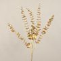Artificial eucalyptus branch DORTJE, gold, 33"/85cm