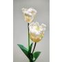 Artificial flower Tulip PJASSINA, cream-white, 26"/65cm