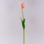 Plastic flower Parrot tulip PETSCHORA, apricot-pink, 26"/65cm