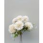 Decorative dahlia SALAMITUS on spike, white-cream, 12"/30cm