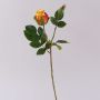 Artificial rose RENESMEE, yellow-red, 18"/45cm, Ø2.4"/6cm