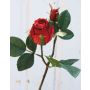 Artificial rose RENESMEE, red, 18"/45cm, Ø2.4"/6cm