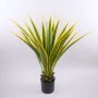 Artificial Agave furcraea gigantea CHERIE, green-yellow, 4ft/120cm