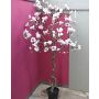 Artificial magnolia tree TIAGO, white-pink, 7ft/210cm