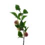 Artificial branch Peach MILANI with fruits, red-yellow, 16"/40cm