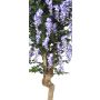 False wisteria ERLINA, real stem, with flowers, purple, 6ft/175cm - Made in Italy