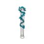 Plastic Noble fir garland DOROTHEA, turquoise, 270cm, Ø20cm