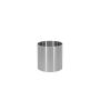 Stainless steel Cache-pot ALVARO with Rollen, silver, 14"/36.5cm, Ø14"/35cm