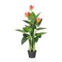 Artificial flower Canna indica ZILFON in decorative pot, orange, 3ft/105cm