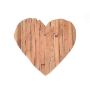 Heart-shaped wooden decorative tray HALFDAN, natural, 6"x6"x2.2"/16x16x5,5cm