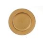 Decorative plate KAMALEI, synthetic, gold, 0.8"/2cm, Ø8"/20cm